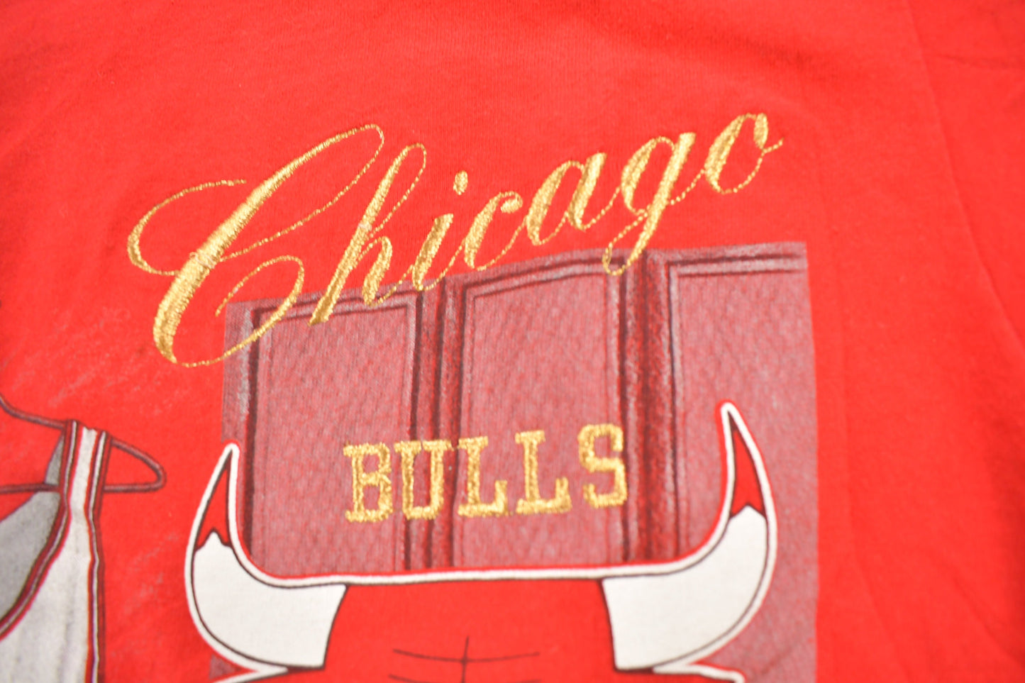 Vintage 1990s Chicago Bulls NBA Embroidered T-Shirt / Made In USA / Single Stitch / NBA Basketball / 90s Streetwear / Sportswear