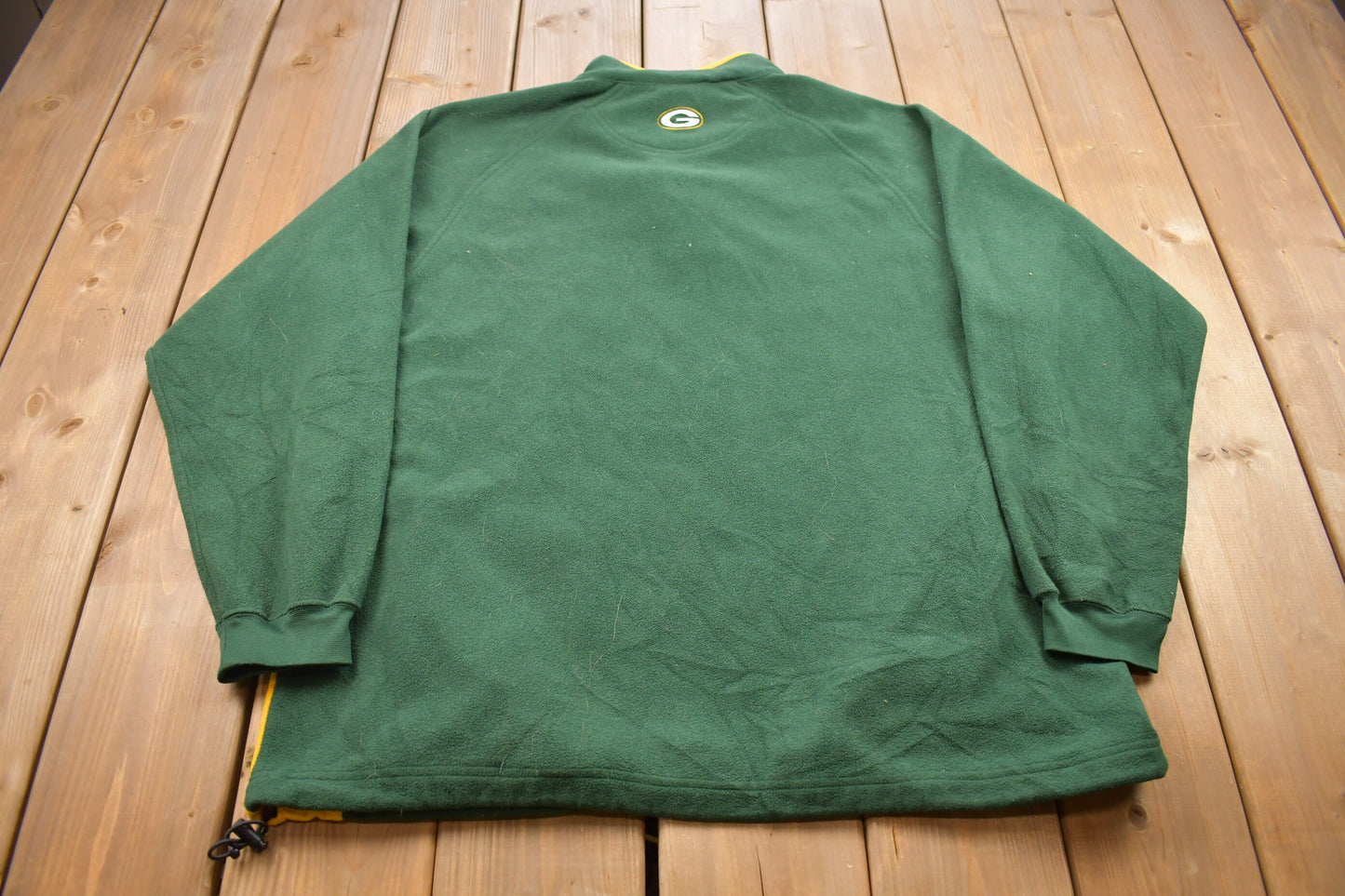 Vintage 1990s Green Bay Packers 1/4 Zip Fleece Sweater / Made in USA / Outdoorsman / 90s Sweater / Streetwear / Fleece Zip up