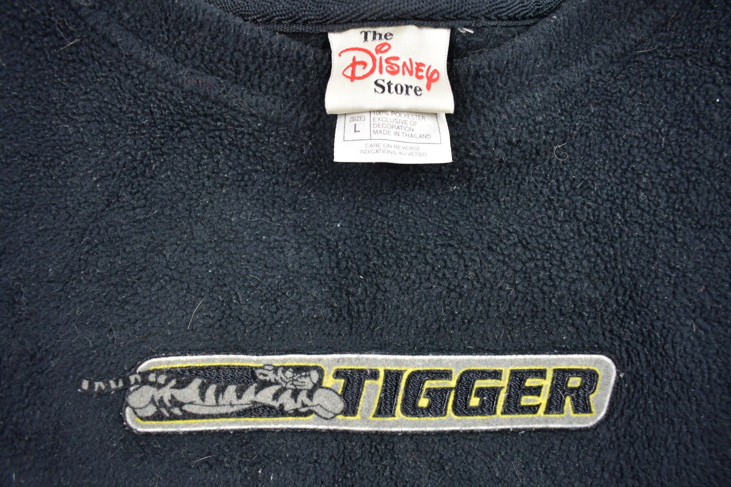 Vintage 1990s Winnie the Pooh Tigger Fleece Crewneck Sweater / Outdoorsman / 90s Sweater / Streetwear / Hiking / Fleece Zip up