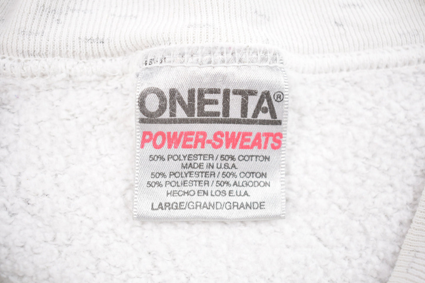 Vintage 1990s Oneita Great Eight Winter Games Crewneck Sweatshirt / Small Stains / 90s Crewneck / Made In USA / Essential / Streetwear / 90s