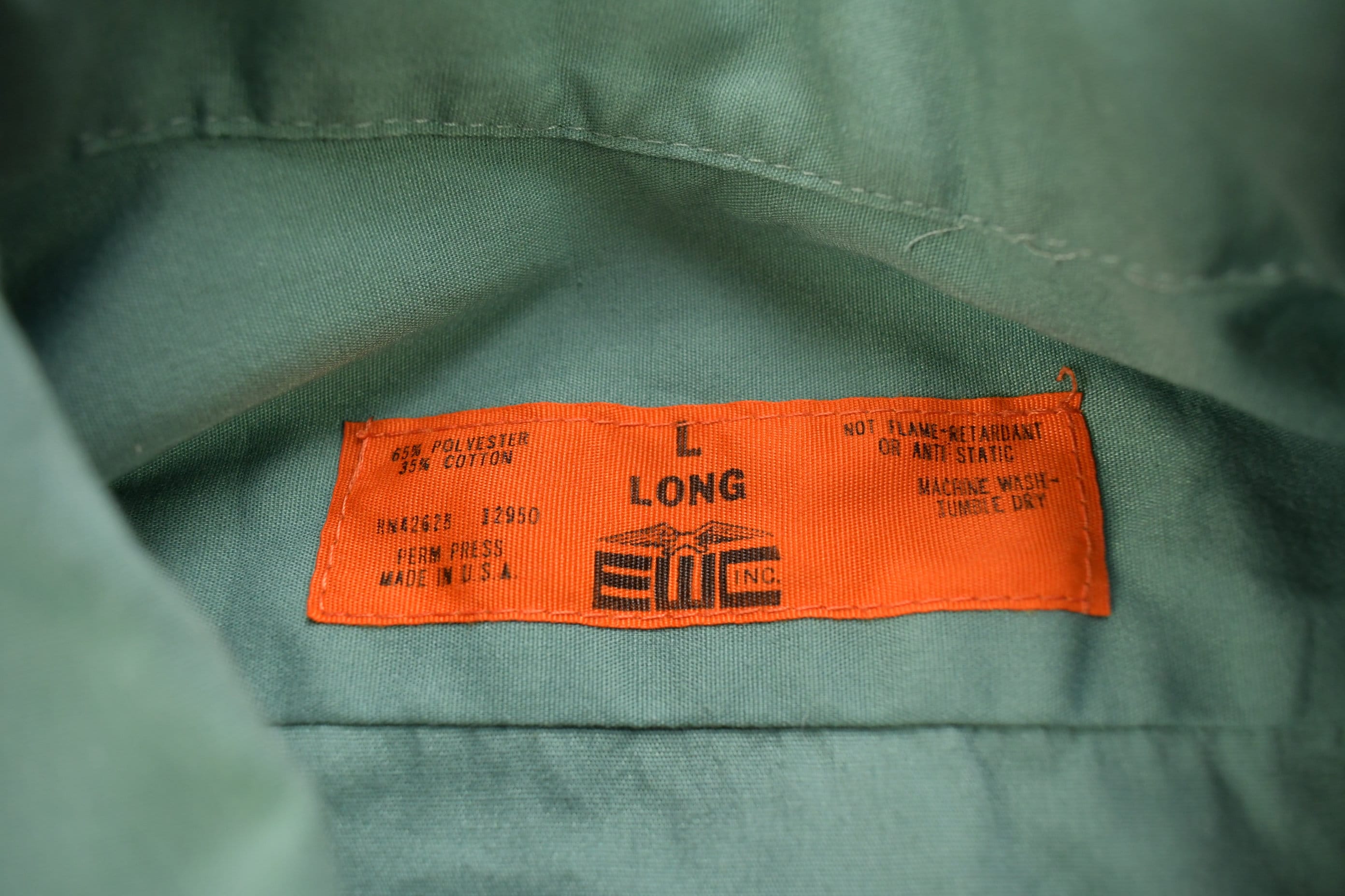 Vintage 1980s Chain Stitched Button Up Uniform T-Shirt