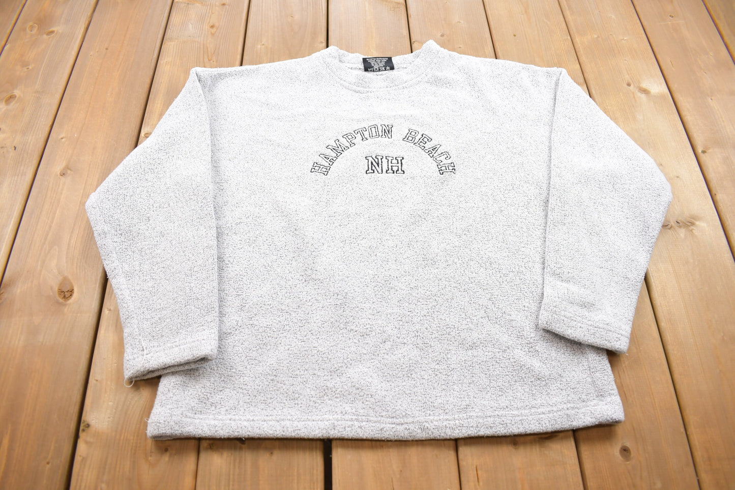 Vintage 1990s Hampton Beach Salt N Pepper Crewneck Sweatshirt / 90s Crewneck / Made In USA / Essential / Streetwear / 90s