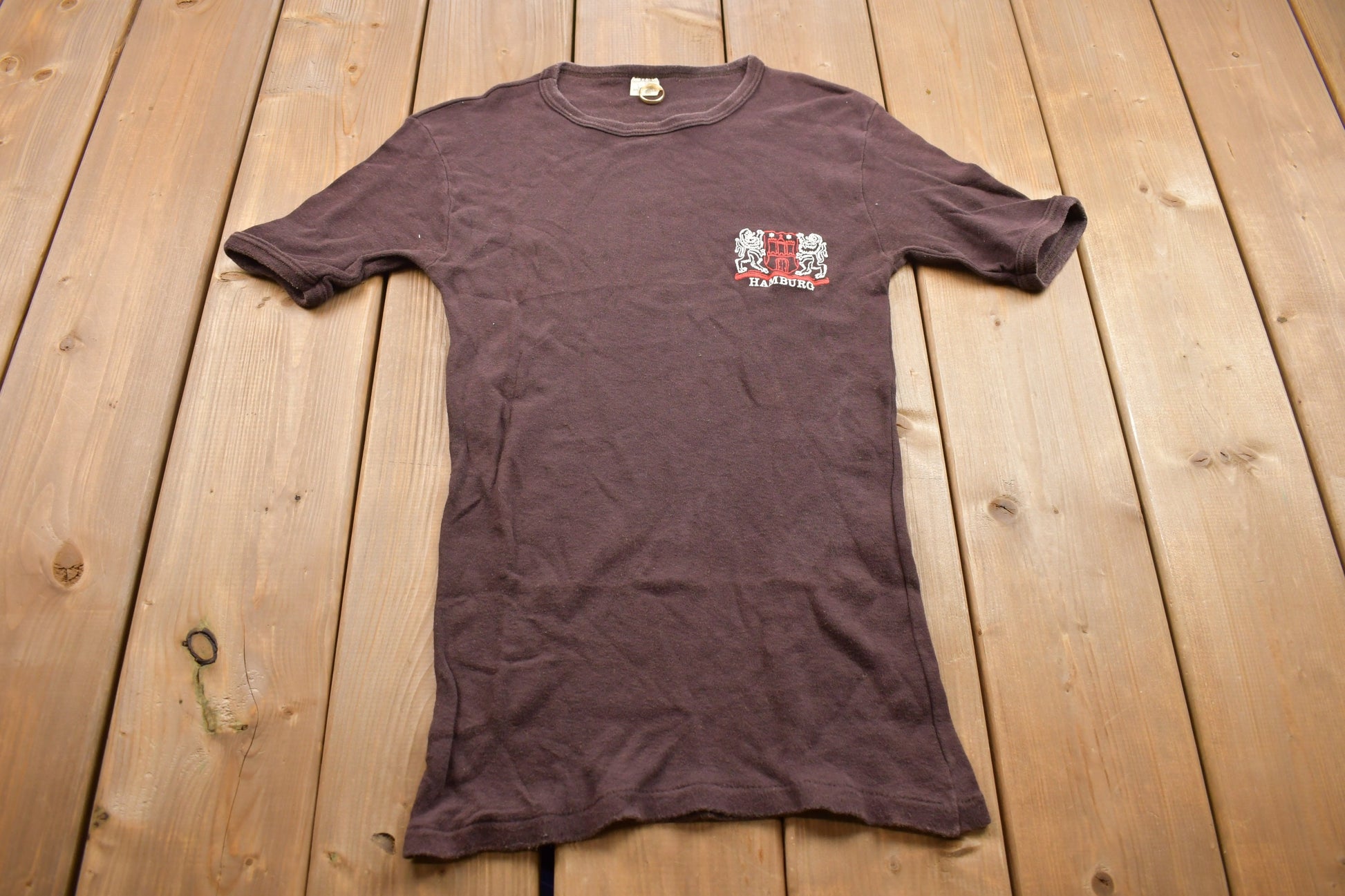 Vintage 1970s Hamburg Germany Souvenir T Shirt