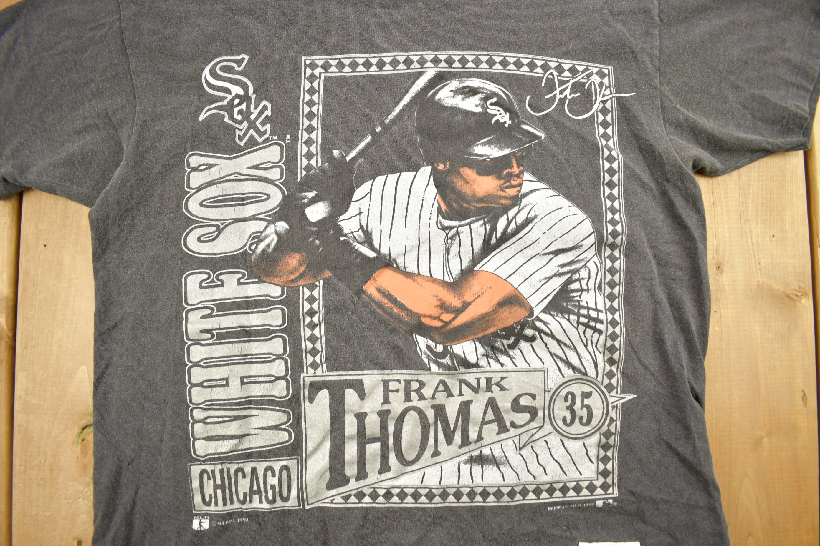 Vintage 1992 Frank Thomas Chicago White Sox MLB Nutmeg T-Shirt