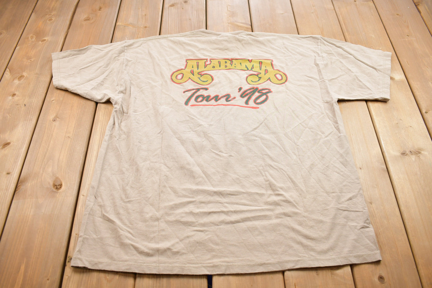 Vintage 1998 Alabama Tour Graphic T Shirt / Vintage Band T Shirt / Streetwear / Rare Vintage / Vintage Tour Shirt