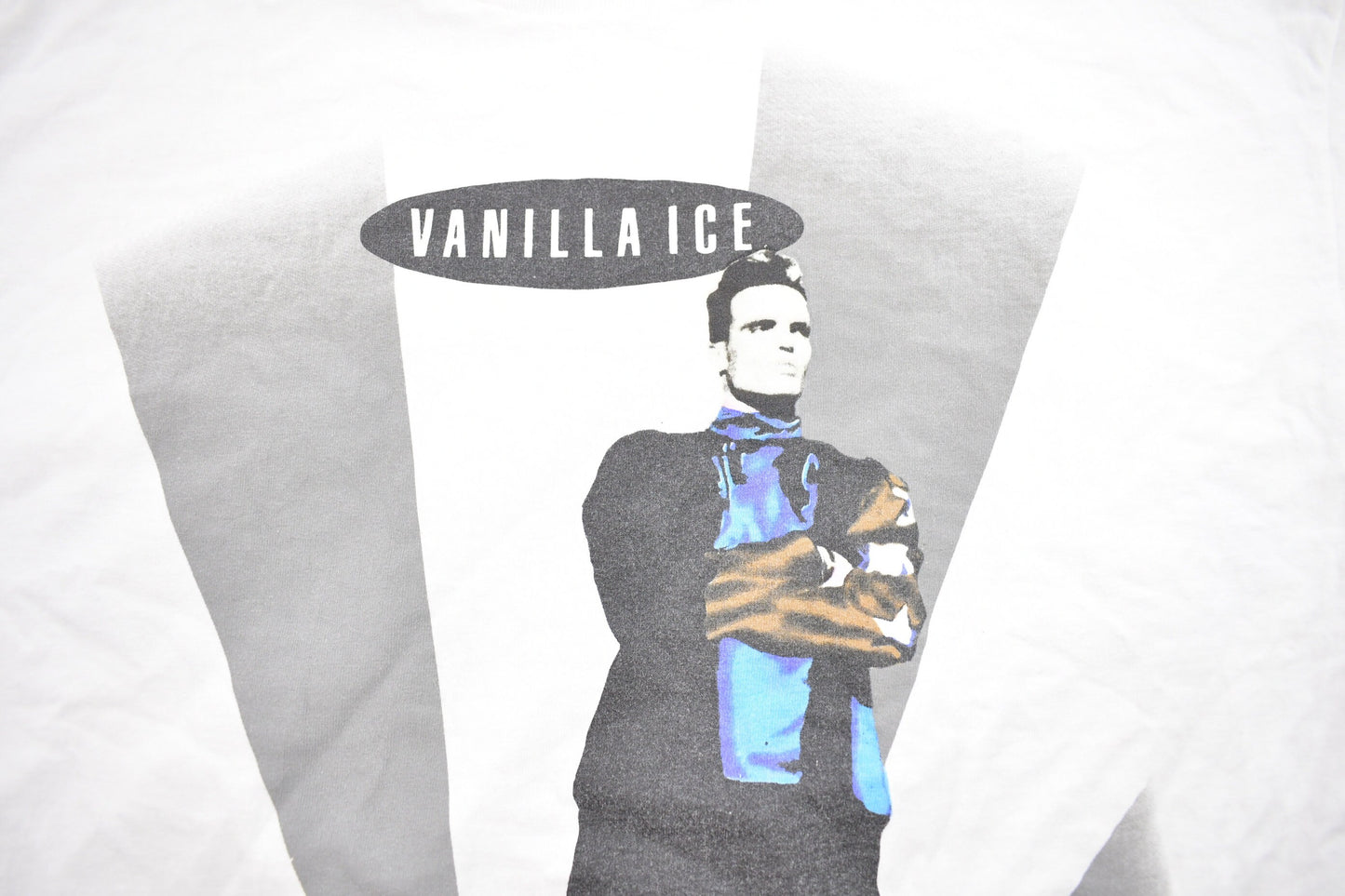 Vintage 1990 Vanilla Ice Rap Graphic Sof Tee T Shirt / Vintage T Shirt / Streetwear / Very Rare Vintage / Single Stitch / Made In USA