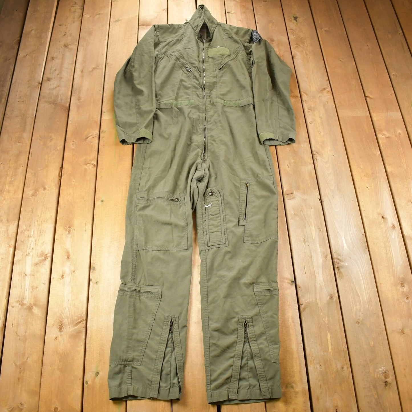 Vintage 1999 US Military Flyers Coveralls Jumpsuit Size 44 L / Vintage Coveralls / Militaria / Distressed Coveralls / Cook County Police