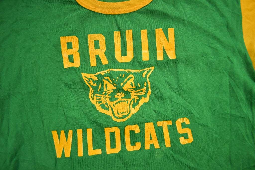 Vintage 1950s Bruin Wild Cats Graphic Jersey Shirt