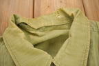Vintage 1940s US Army Military Green Button Up Shirt