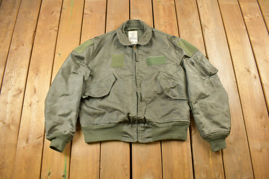 Vintage 2000 US Army Summer Flyers Military Jacket / Type CWU Bomber Jacket / Militaria / Size Large / Streetwear / Army Flight Jacket