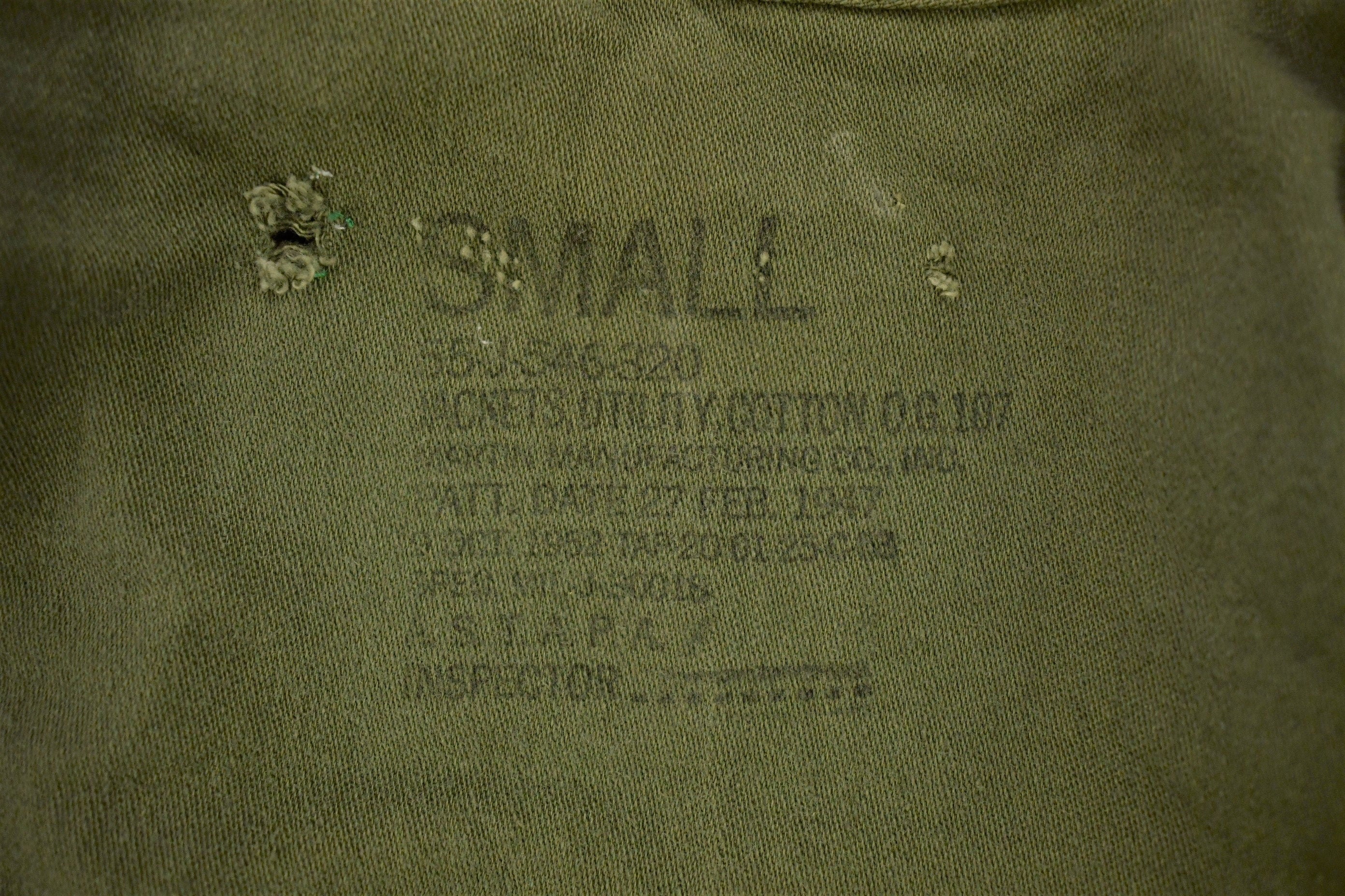 Vintage 1952 US Military Button Up Shirt