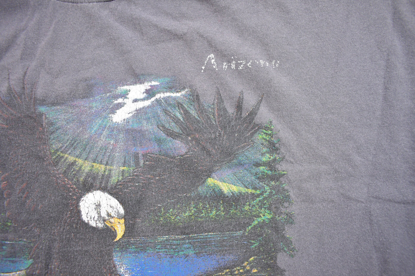 Vintage 1990s Arizona Flying Eagle Souvenir T Shirt / Streetwear / Rare Vintage / Vacation Tee / Travel T Shirt / American Vintage