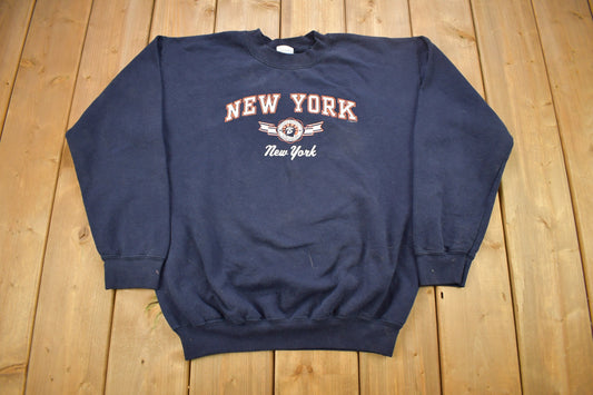 Vintage 1990s New York City Souvenir Crewneck Sweatshirt / 90s Crewneck / Souvenir Sweater / Streetwear / Travel And Vacation