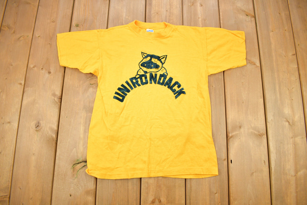 Vintage 1970s Camp Unirondack Graphic Champion T Shirt