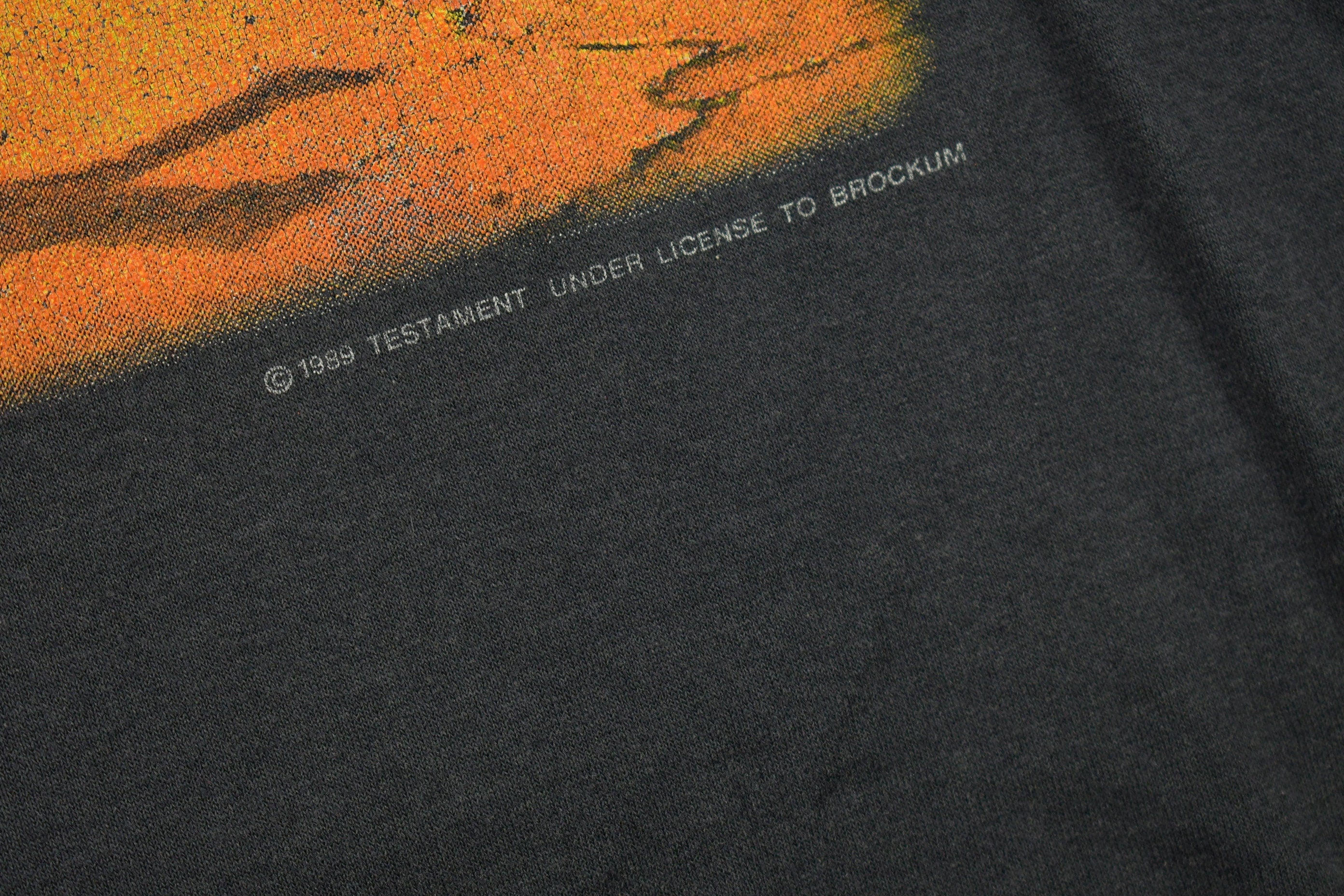 Vintage 1989 Testament Practice What Your Preach Tour Band T-shirt