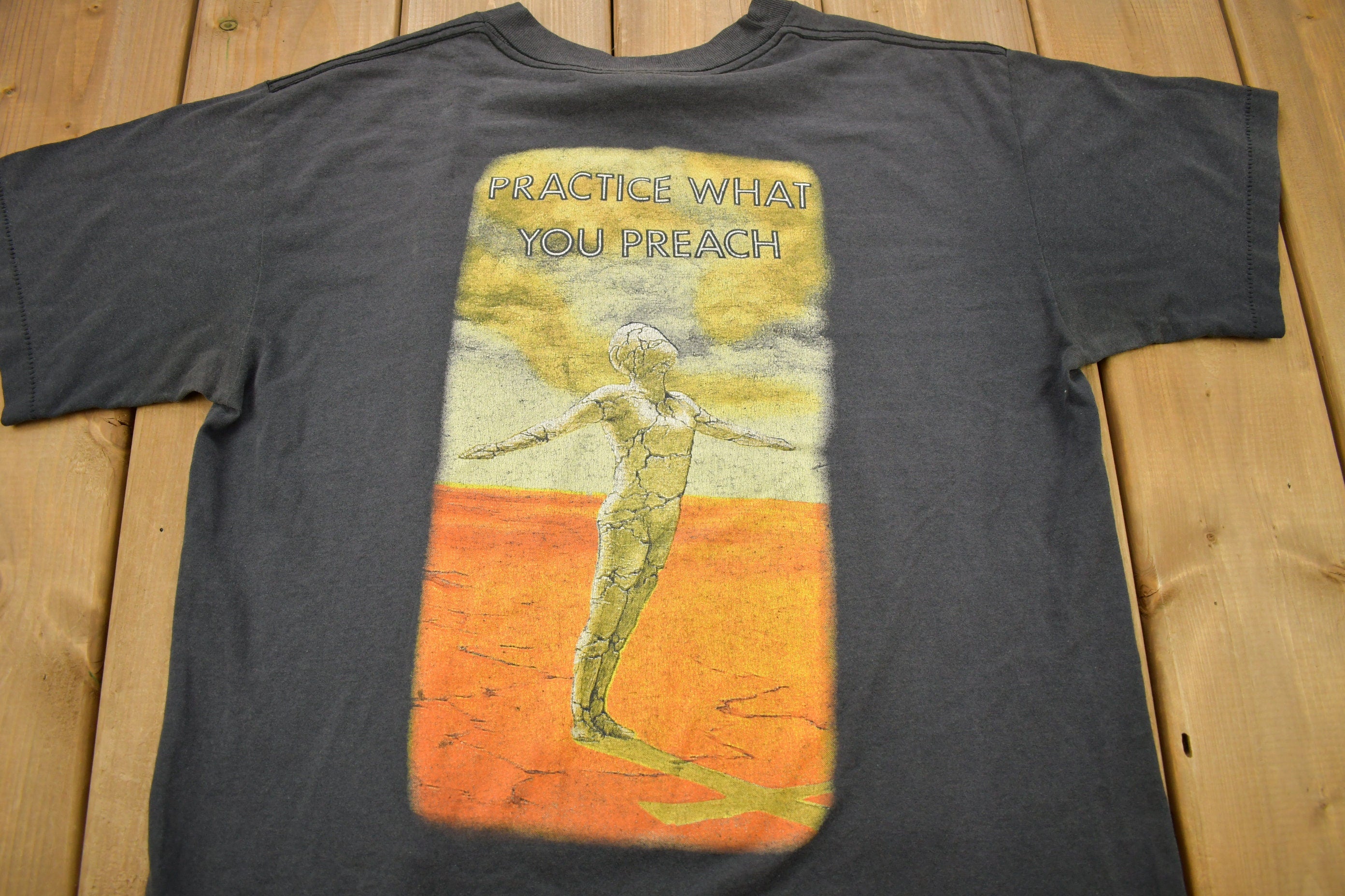 Vintage 1989 Testament Practice What Your Preach Tour Band T-shirt