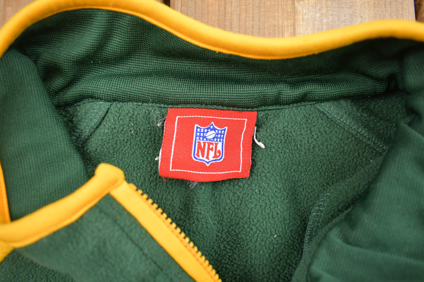 Vintage 1990s Green Bay Packers 1/4 Zip Fleece Sweater / Made in USA / Outdoorsman / 90s Sweater / Streetwear / Fleece Zip up