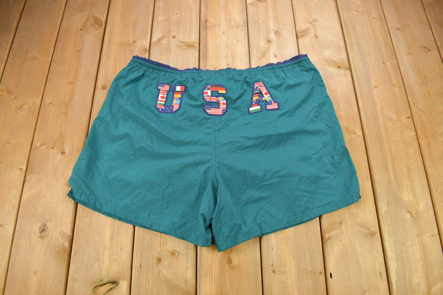 Vintage 1996 Atlanta Olympics USA Speedo Swimming Shorts Size XL / Bathing Suit / Swim Shorts / American Vintage / Streetwear / Embroidered