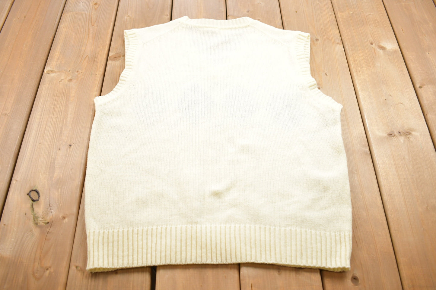 Vintage 1980s Kennington Knitted Sweater Vest / Vintage Cardigan / Button Up / Abstract Pattern / 80s Vintage /