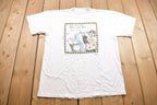 Vintage 1990s "Call me Old, Call 911" Funny Cartoon Graphic T Shirt