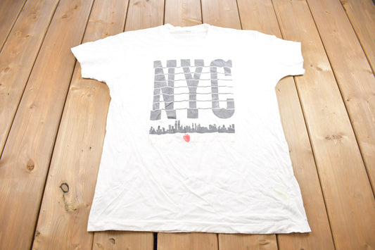 Vintage 1990s New York City NYC Souvenir T Shirt / Stained / Streetwear / Rare Vintage / Vacation Tee / Travel T Shirt / Made in USA