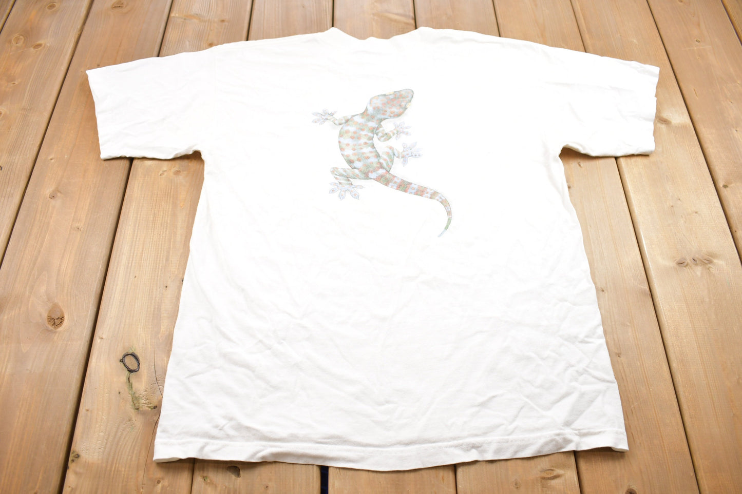 Vintage 1990s Lizard Graphic T Shirt / Vintage T Shirt / Streetwear / Rare Vintage / Fun Animal Vintage Shirt / Lizards