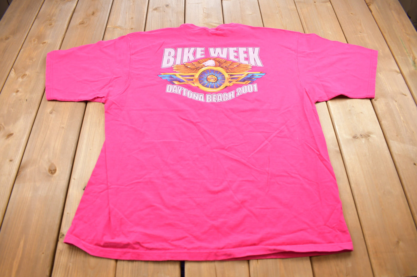 Vintage Daytona Beach 2001 Bike Week Souvenir T Shirt / Streetwear / Rare Vintage / Vacation Tee / Travel T Shirt / American Vintage