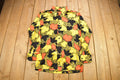 Vintage 1970s Bud Berna All Over Print Psychedelic Leaves Style Button-Up Shirt