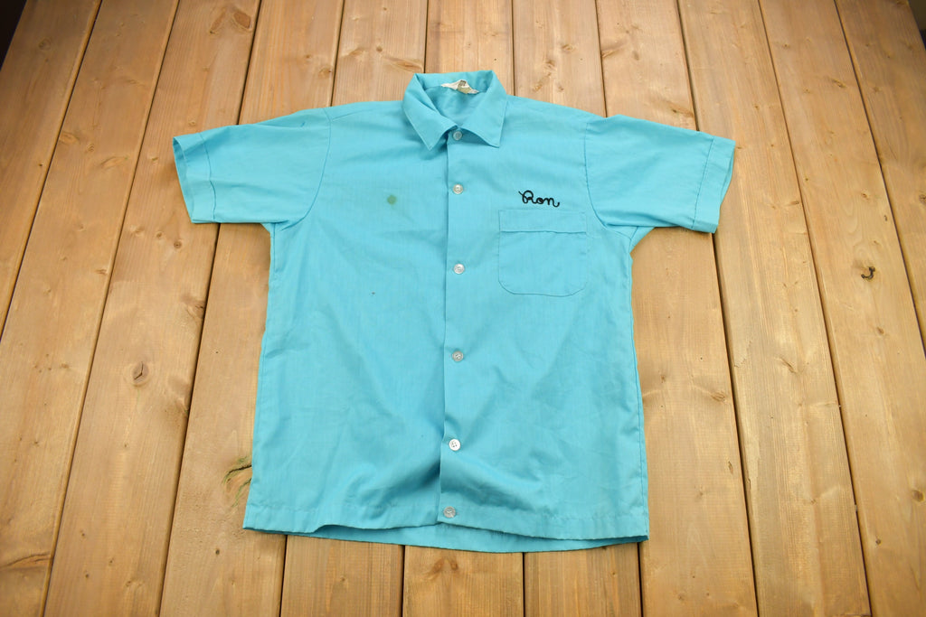 Vintage 1970s Crouse-Hinds Chain Stitched Bowling Shirt