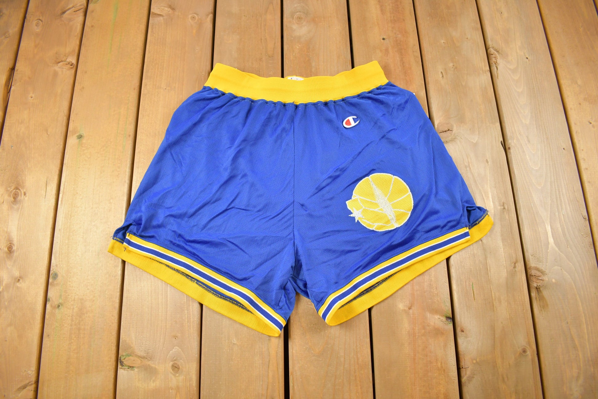 Vintage 1980s Golden State Warriors NBA Champion Basketball Shorts Size Large