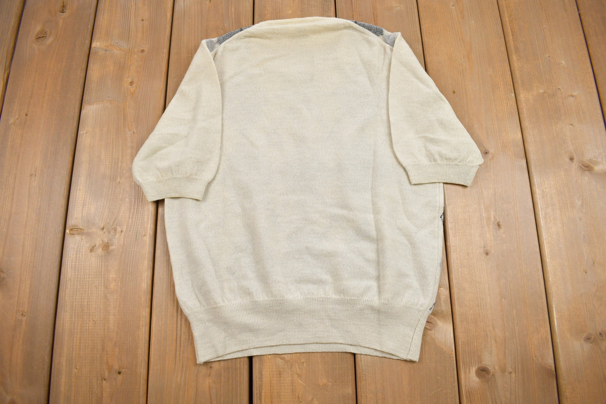 Vintage 1990s 100% Virgin Wool Patterned Sweater