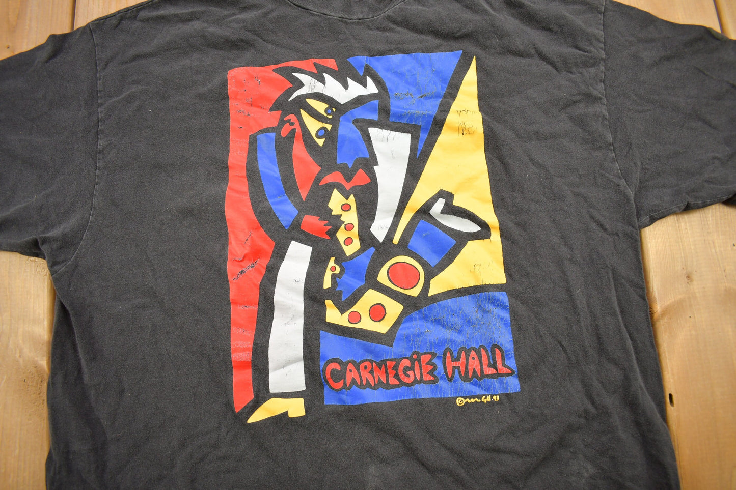 Vintage 1993 Carnegie Hall Graphic Souvenir T Shirt / Made In USA / Travel T Shirt / Single Stitch / Concert Venue / Vintage New York