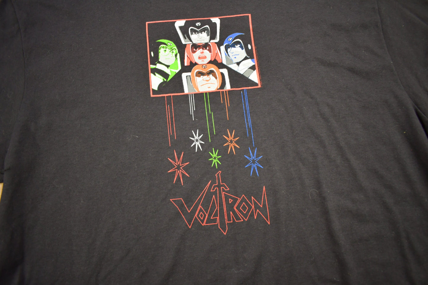 Vintage 1990s Voltron Defender of The Universe Cartoon Promo T-Shirt / 90s Graphic Tee / TV Promo T Shirt / Single Stitch / Made in USA