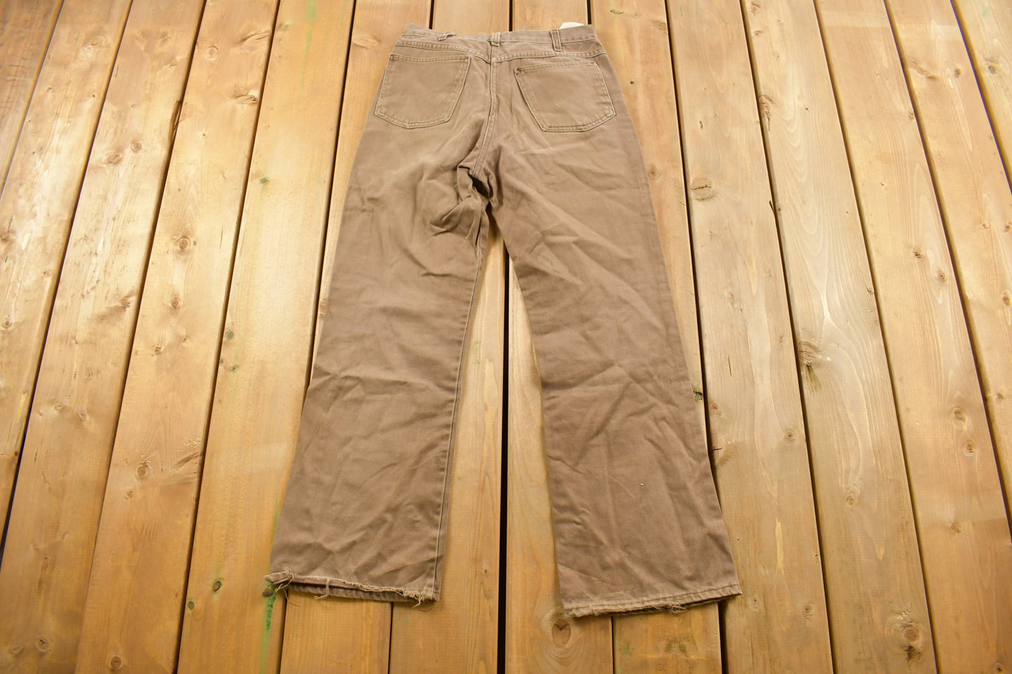 Vintage 1980s Faded Brown Pants Size 27 x 26 / American Vintage / Streetwear Fashion / Vintage Pants