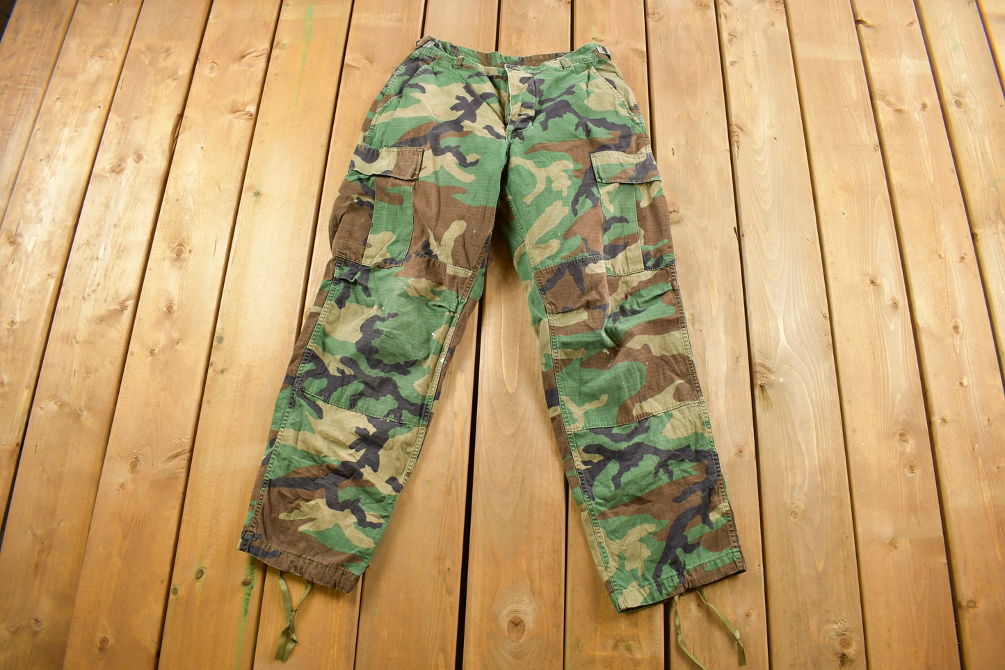 Vintage 1991 US Army Woodland Camouflage Cargo Pants Size 30 x 28 / Army Pants / Military Pant's / Vintage Cargos / Made In USA