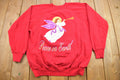 Vintage 1990s "Peace on Earth" Cute Crewneck Sweater