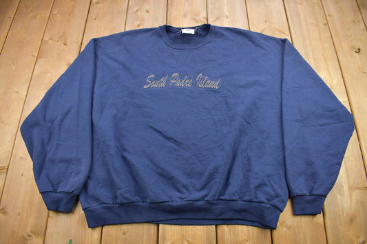 Vintage 1990s South Padre Island Texas Crewneck Sweatshirt / 90s Crewneck / Souvenir Sweater / Streetwear / Travel And Vacation