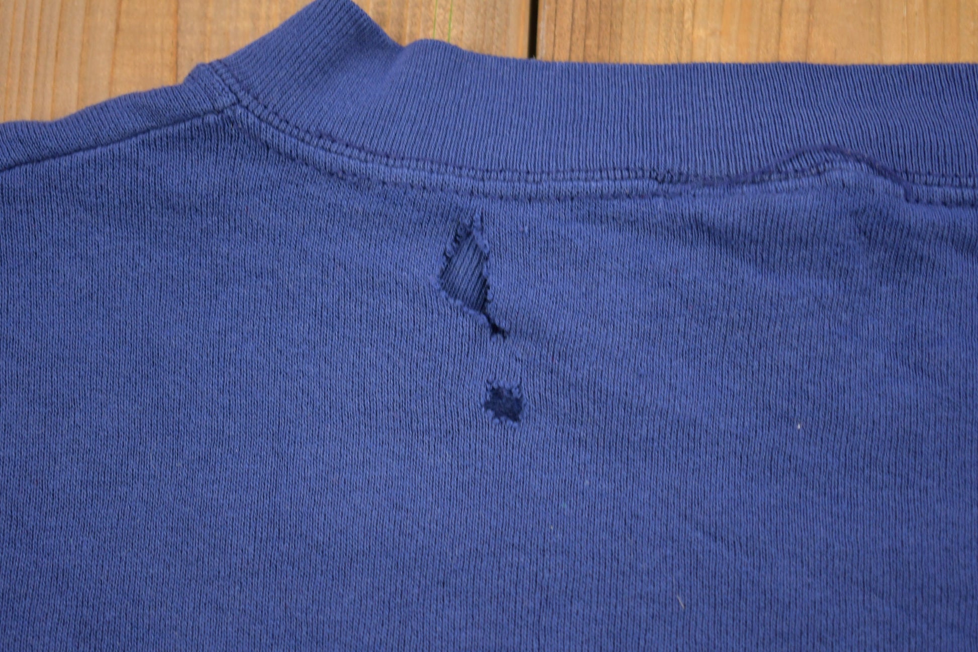 Vintage 1990s Columbus Blue Jackets NHL Distressed Crewneck Sweater