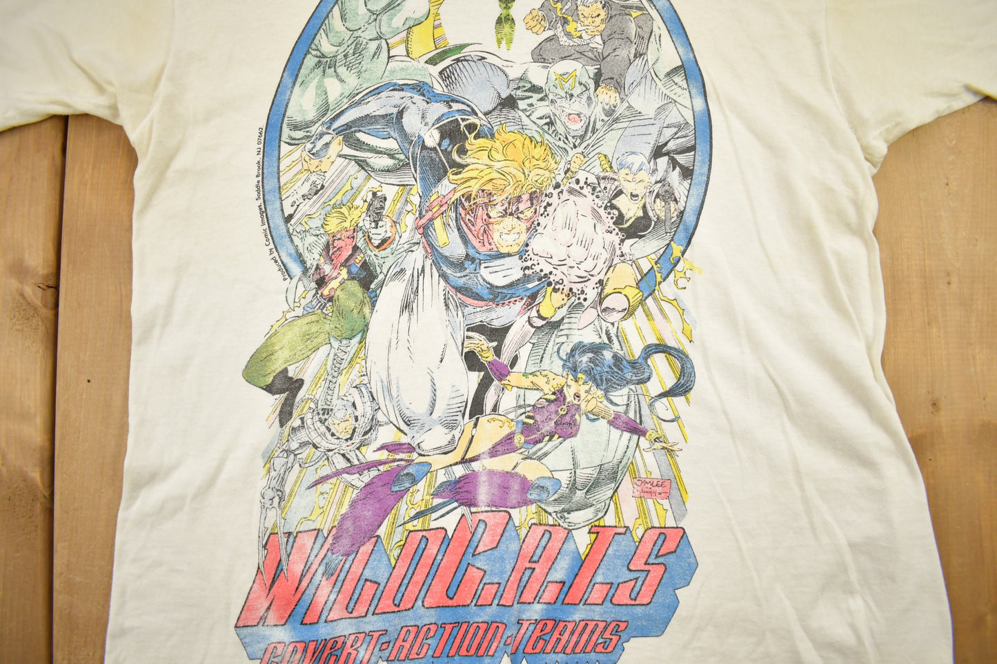 Vintage 1992 Wild Cats Covert Action Teams Comic Book Promo T-shirt / Made In USA  / Single Stitch / Distressed / Premium Vintage