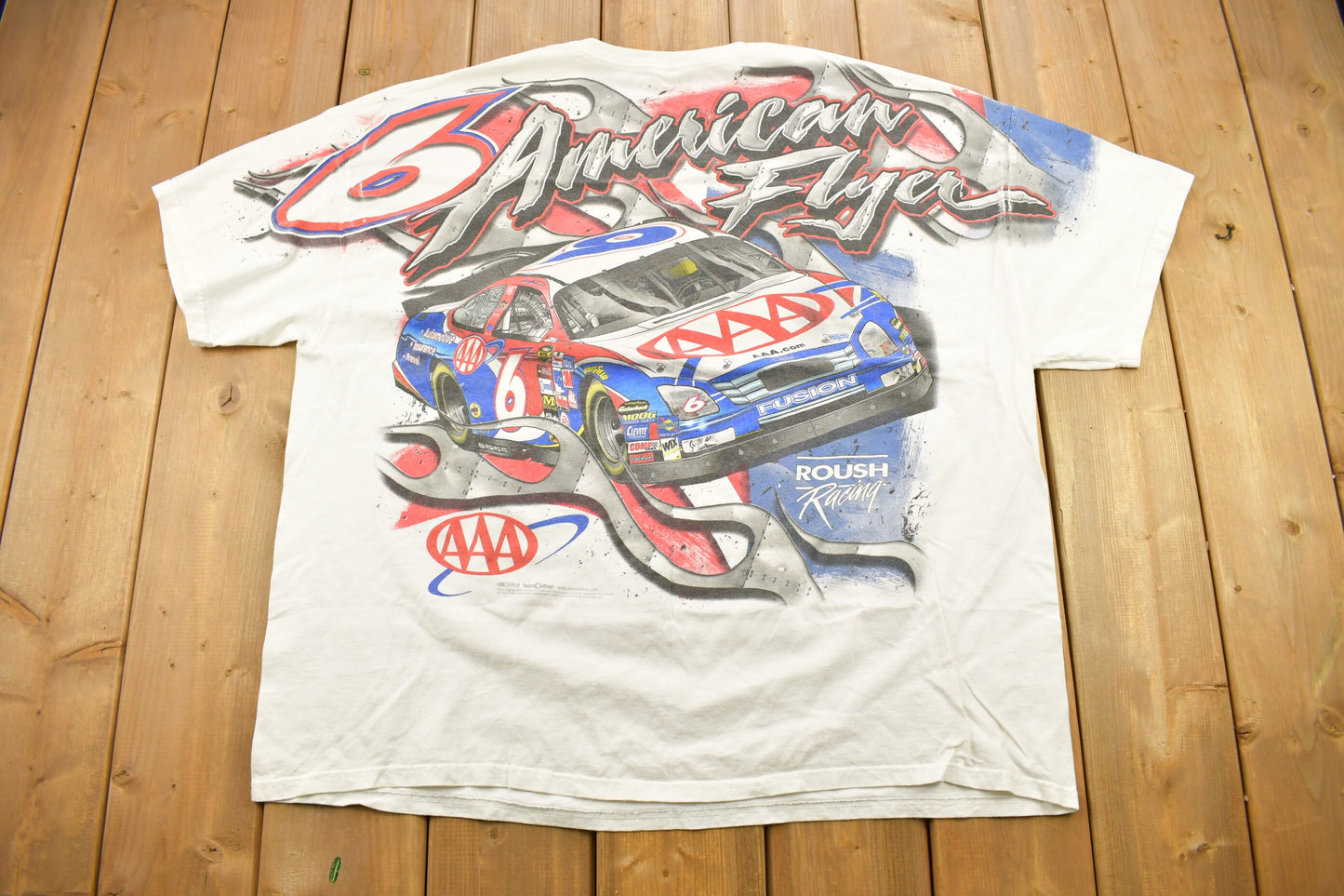 Vintage 1990s Mark Martin Nascar All Over Print Graphic T Shirt / Vintage T Shirt / Streetwear / Rare Vintage / 3XL / American Vintage