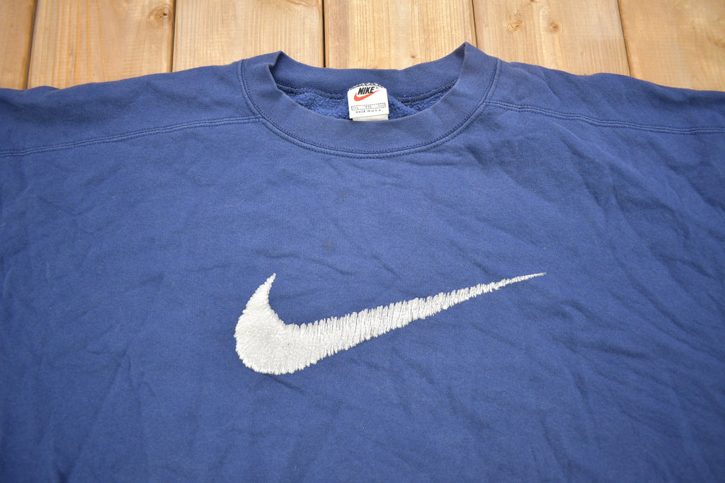 Vintage 1990s Nike Big Swoosh Graphic Crewneck Sweatshirt