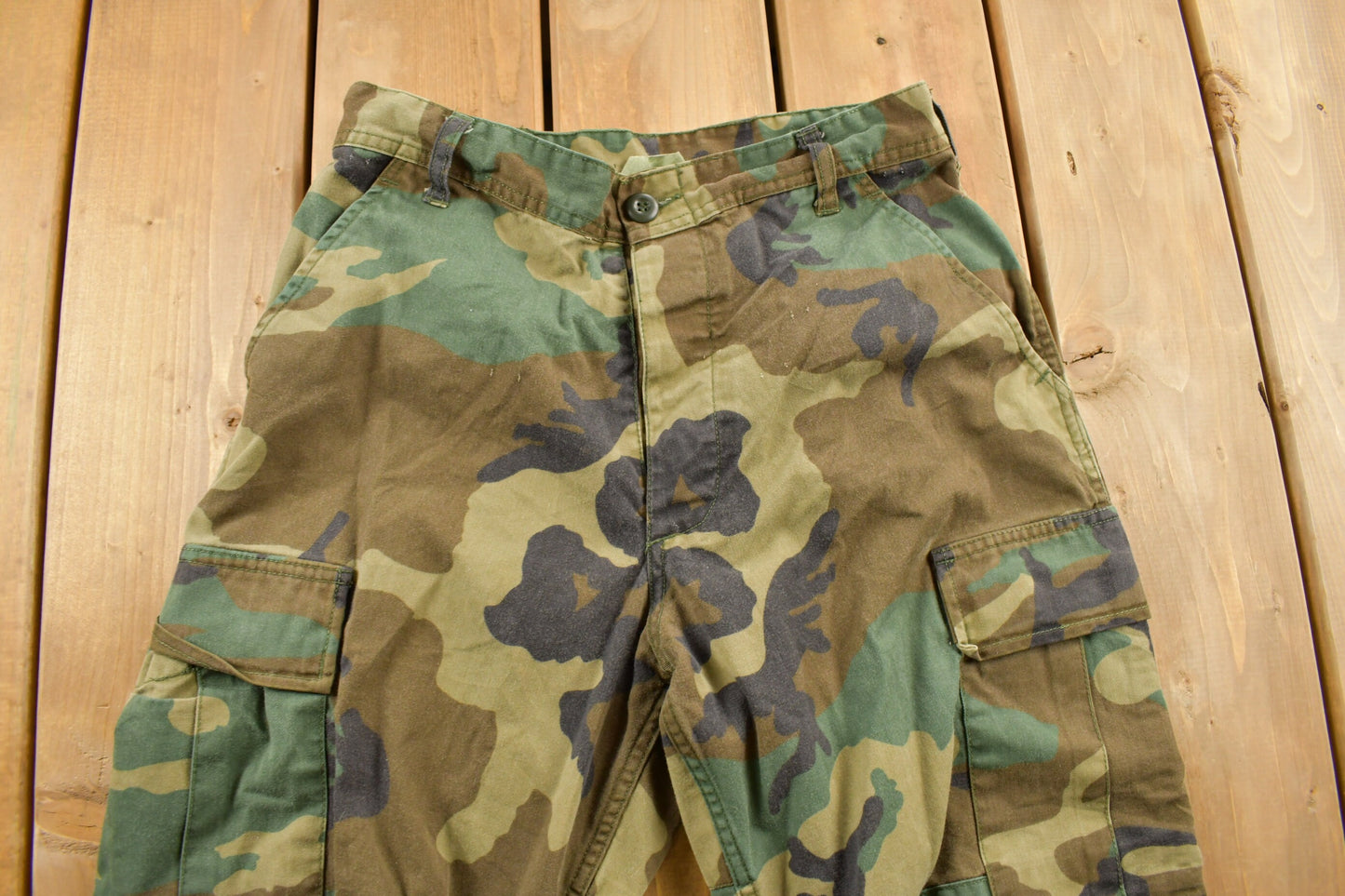 Vintage 1990s US Army Woodland Camouflage Cargo Pants Size 30 x 30 / Army Pants / Military Pant's / Vintage Cargos