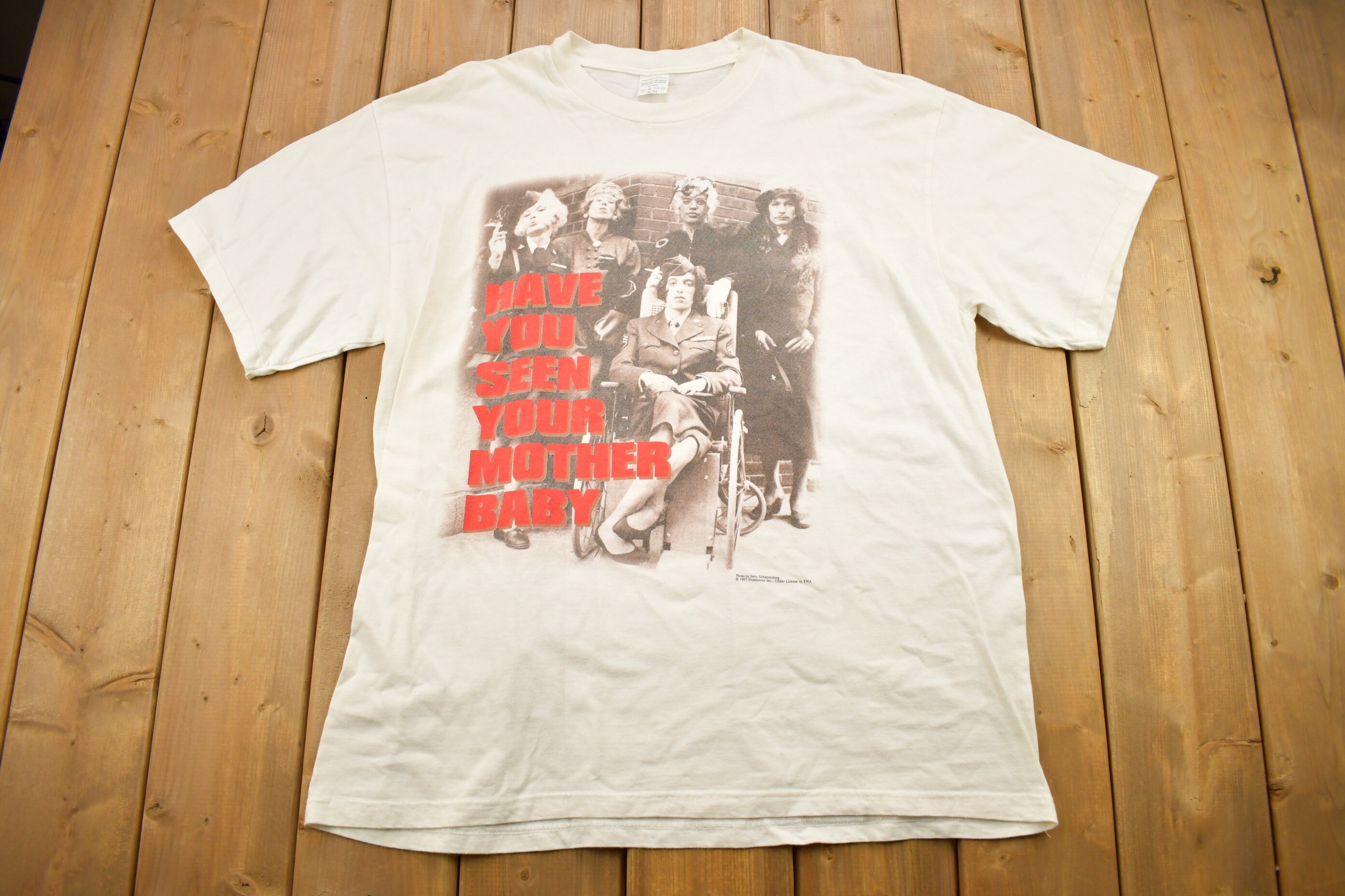 Vintage 1997 The Rolling Stones Have You Seen Your Mother Baby Graphic Band Tee