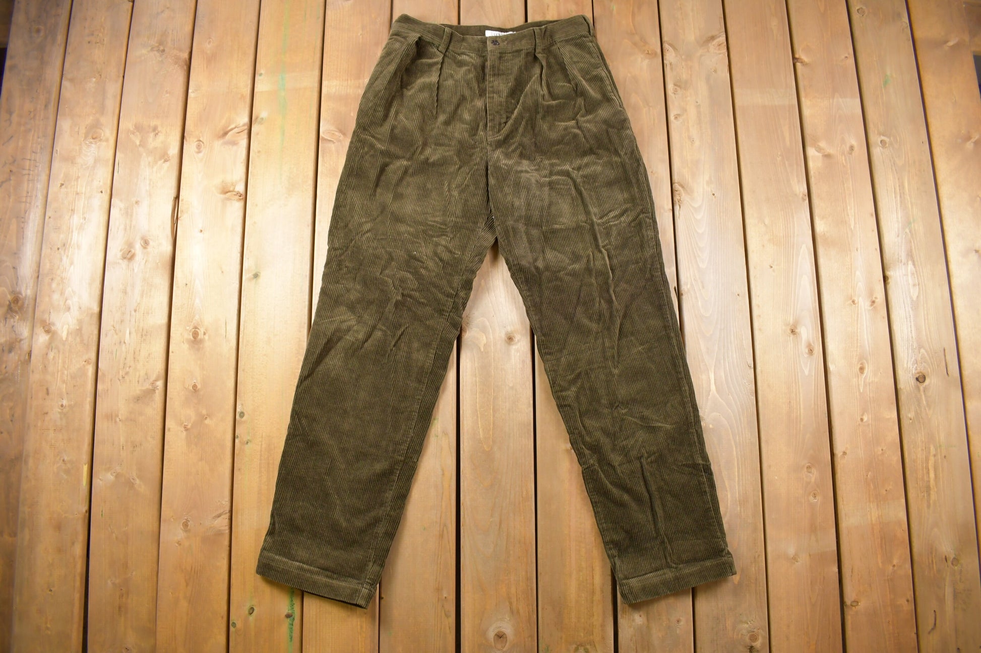 Vintage 1970s J. Crew Brown Corduroy Pants Size 32 x 33