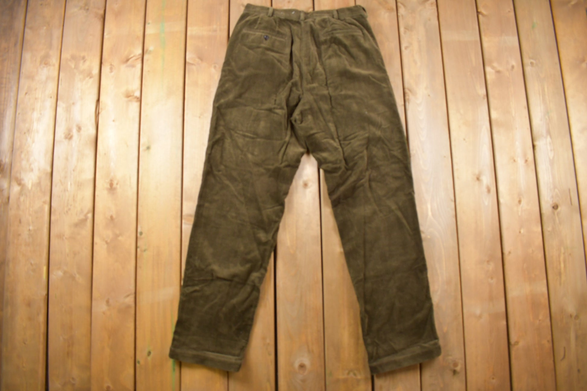 Vintage 1970s J. Crew Brown Corduroy Pants Size 32 x 33