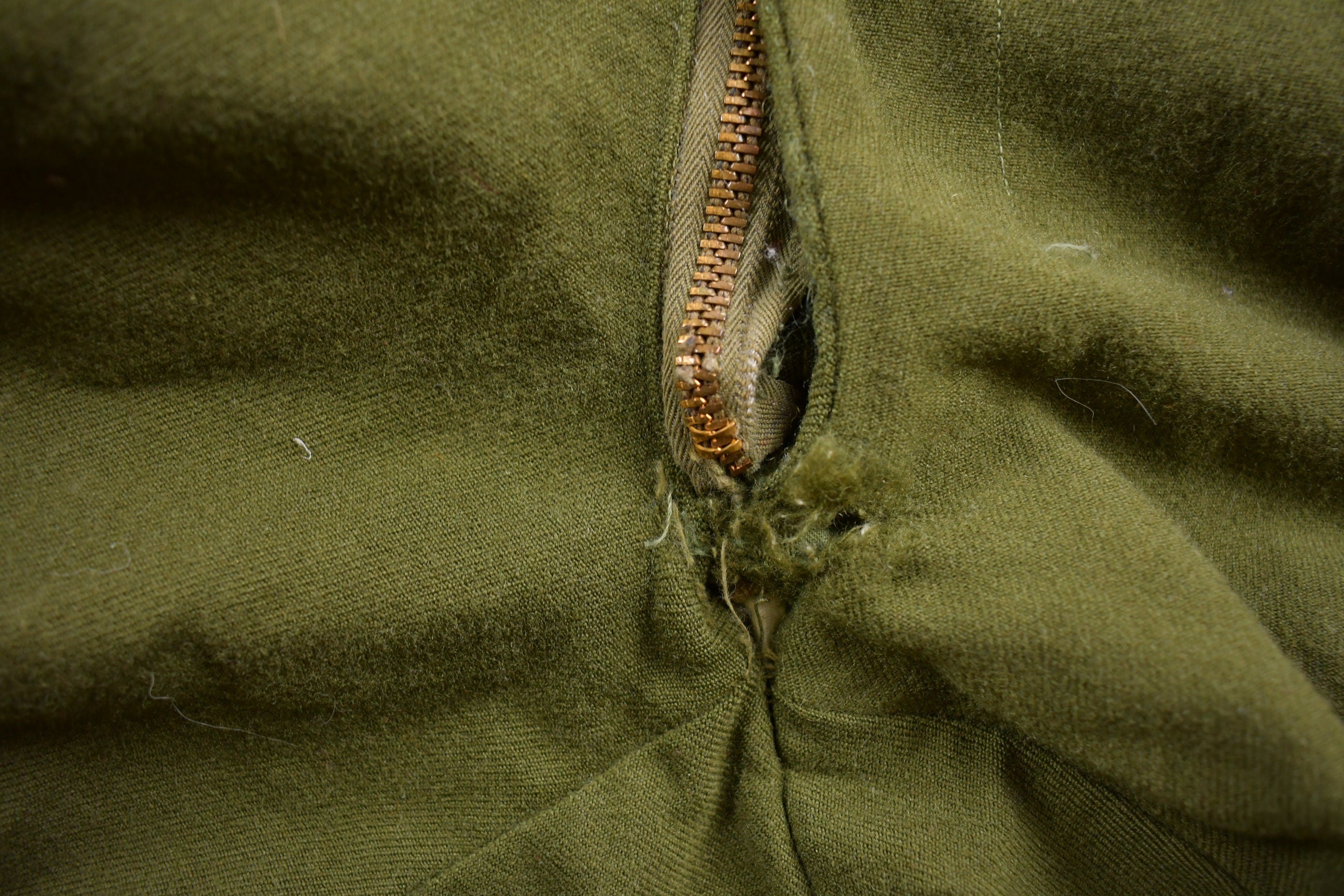 Vintage 1950s US Army Olive Green Cargo Pants Size 38