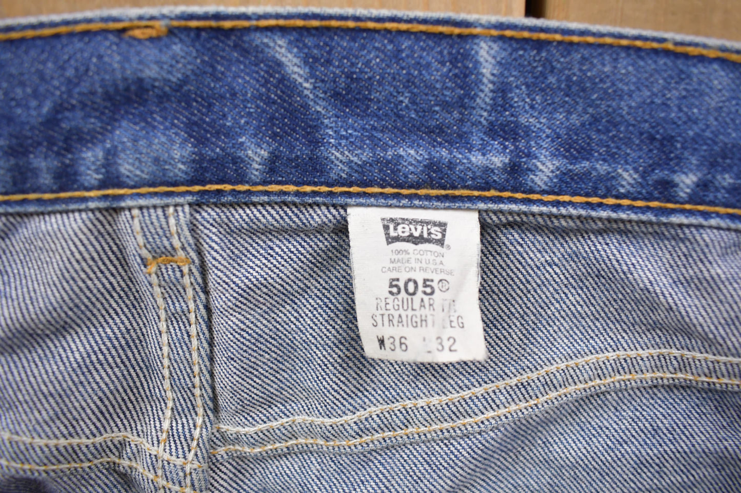 Vintage 1990s Levi's 505 Red Tab Denim Jeans Size 34 x 30 / Vintage Denim / Streetwear / Jeans / Made In USA / Vintage Levi's