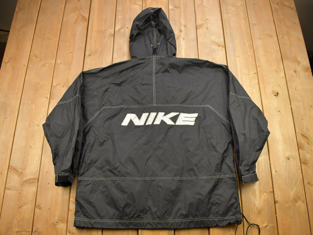 Vintage 1990s Nike Mini Swoosh Half Zip Windbreaker Jacket