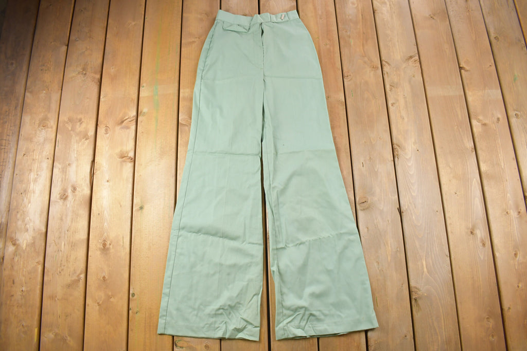 Vintage 1970s Casual Flared Bell Bottom Pants Size 24 x 32