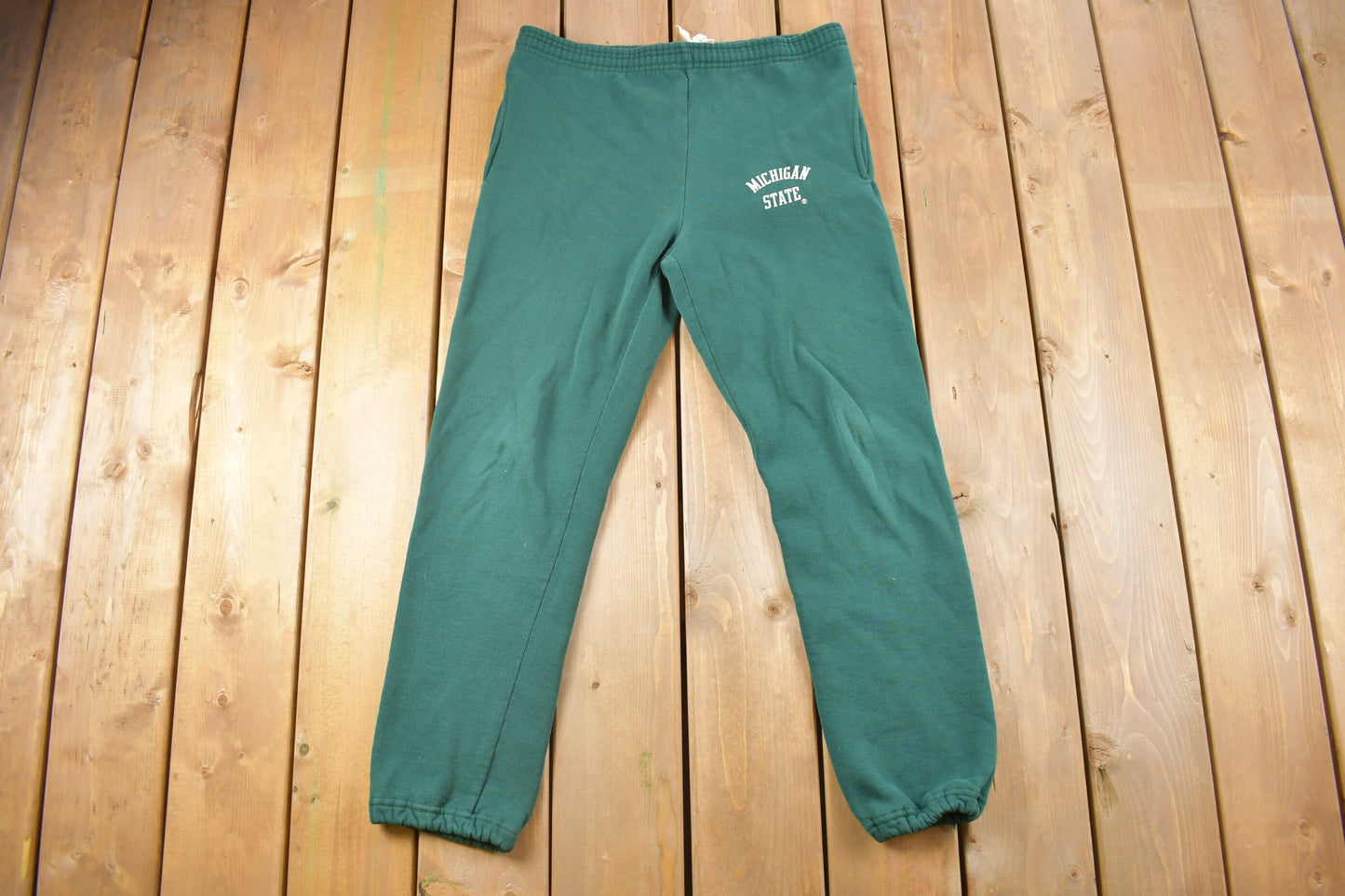 Vintage 1990s Michigan State University Sweatpants 34 x 28 / Made in USA / Collegiate Vintage / American Vintage / Streetwear Fashion